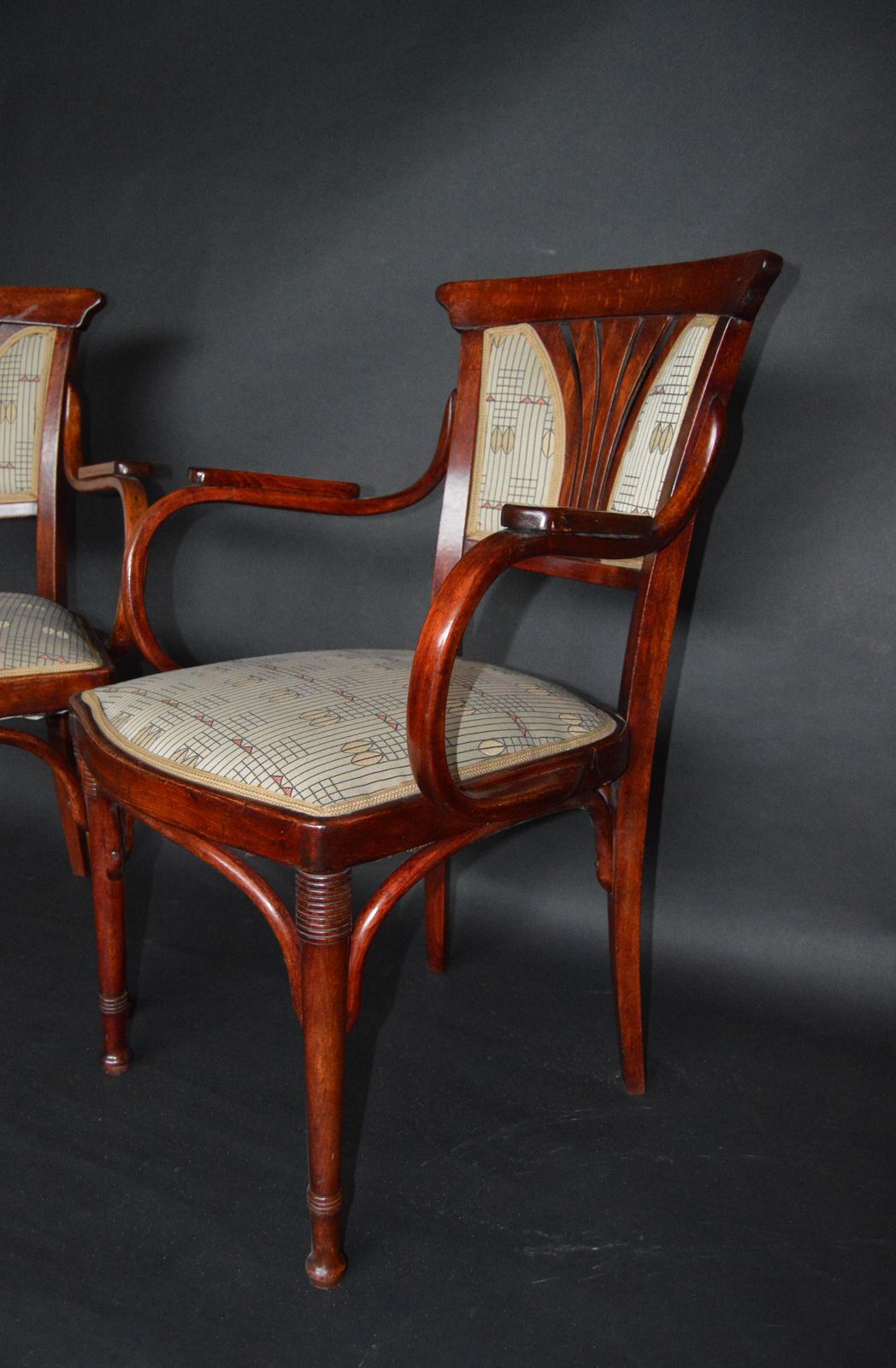 photo for sale Vienna Secession Seating Set By J&J Kohn, Austria, 1910s, Set Of 3