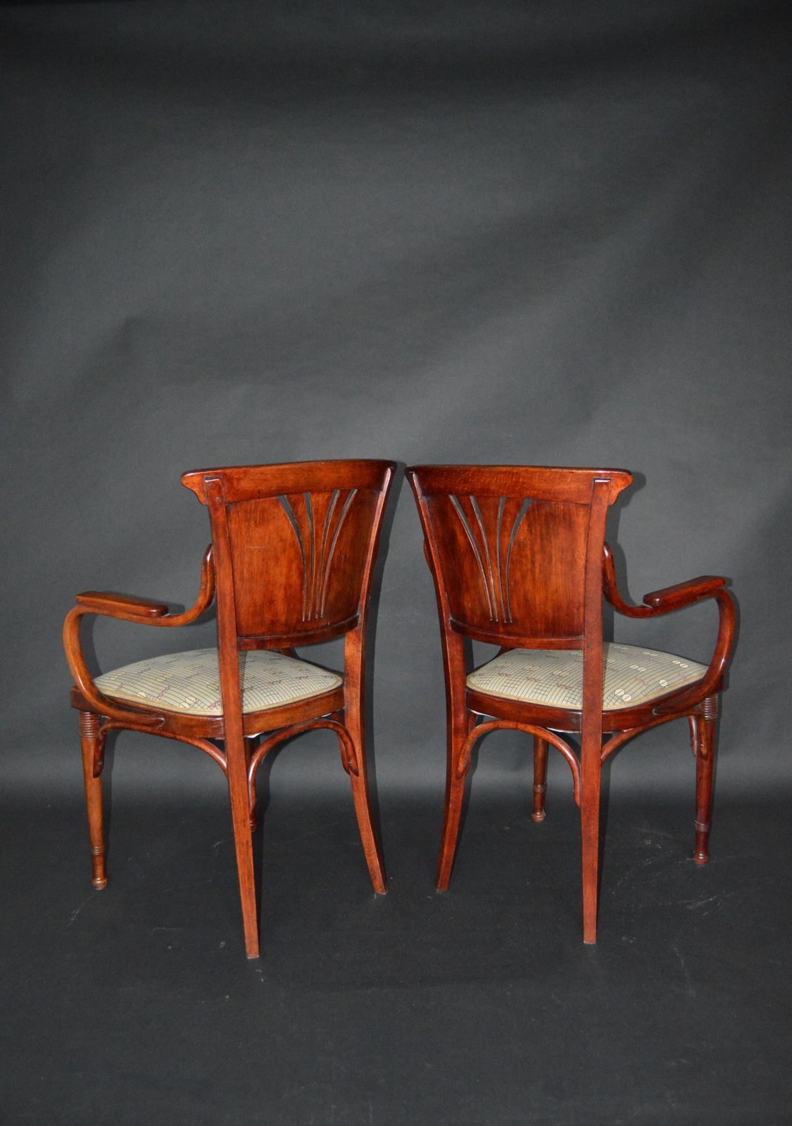 Furniture Vienna Secession Seating Set By J&J Kohn, Austria, 1910s, Set Of 3 photo