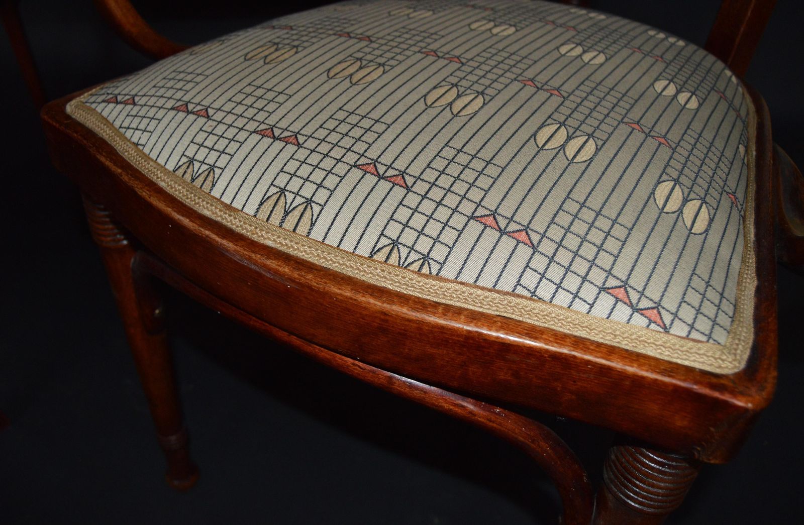 4793.2 Vienna Secession Seating Set By J&J Kohn, Austria, 1910s, Set Of 3 photo