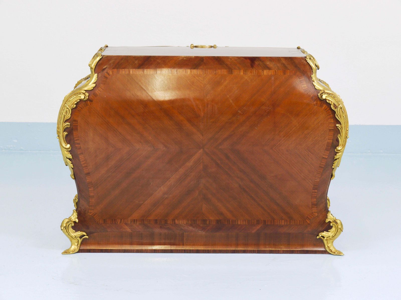G. Durand Louis XV Bombé Commode, Marquetry, Ormolu Bronze, 1880, Paris, France photo 6200.0