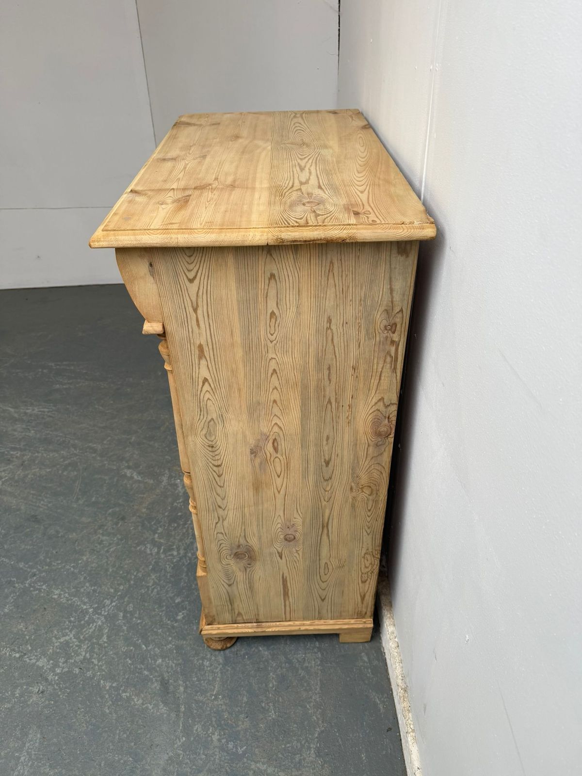 A Mint Clean Victorian Pine Tall Chest Of Drawers To Wax/Paint photo furniture