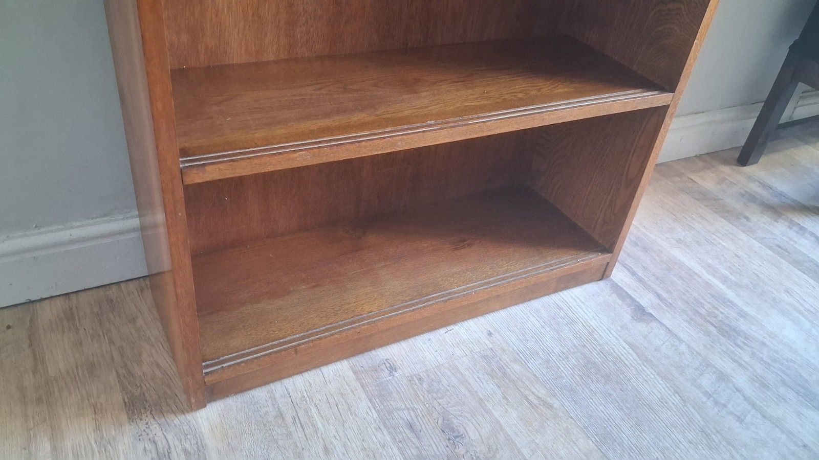 Furniture Delightful 1960's Odhams Of London Solid Oak  Mid Century Bookcase Bureau photo