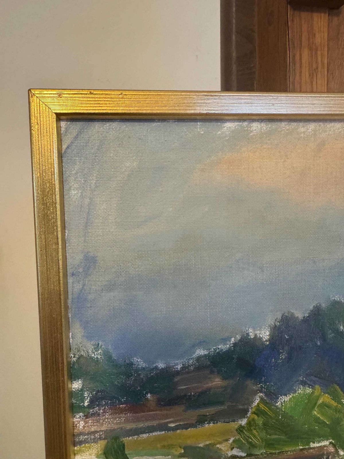 Swedish Original Mid Century Oil Painting By Harry Thomander photo for sale