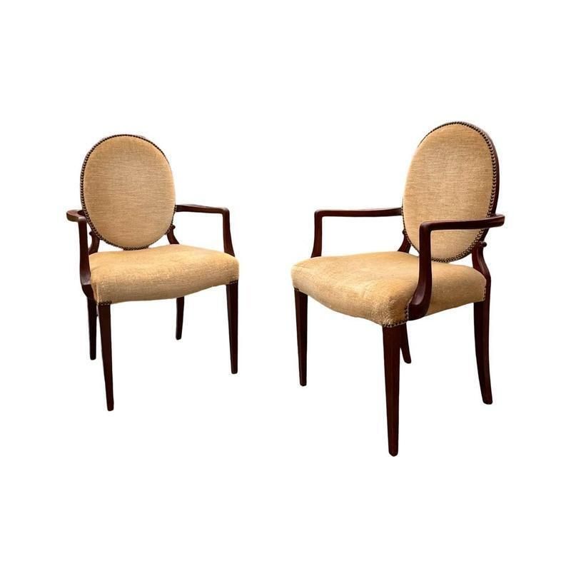 Art Deco Dining Chairs And Armchairs, Set Of 8 photo 1954.0