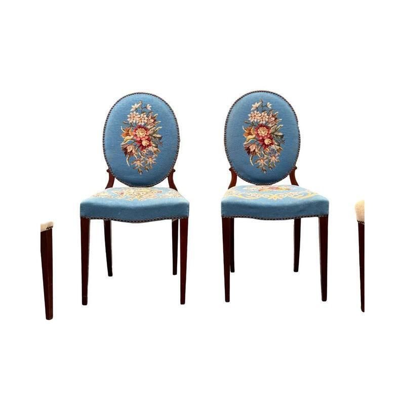 photo furniture Art Deco Dining Chairs And Armchairs, Set Of 8