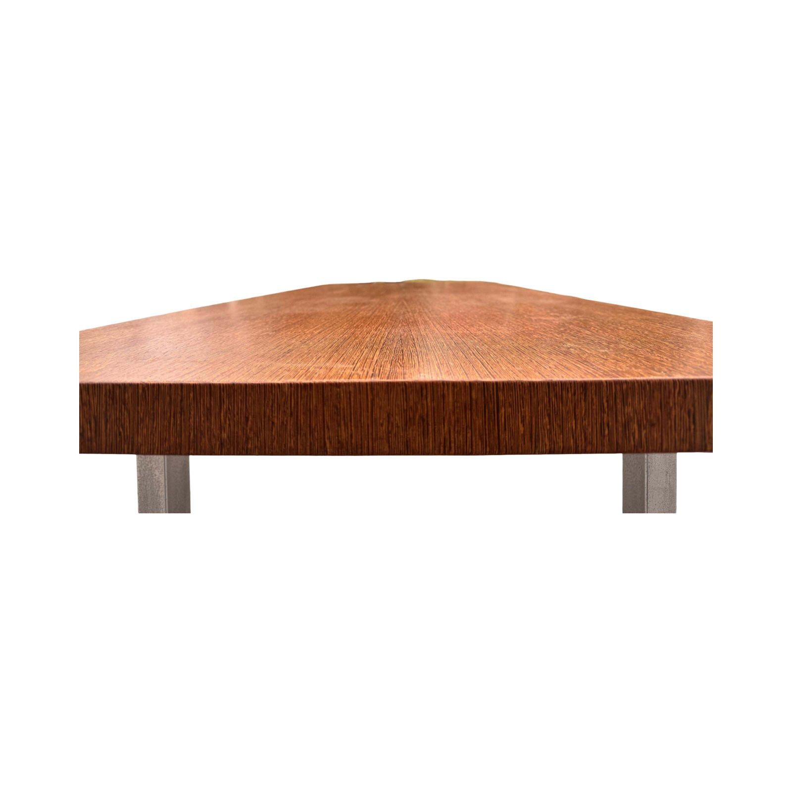 Mid Century Modern Brutalist Coffee Table In Wenge And Steel, Germany, 1960s photo vinterior