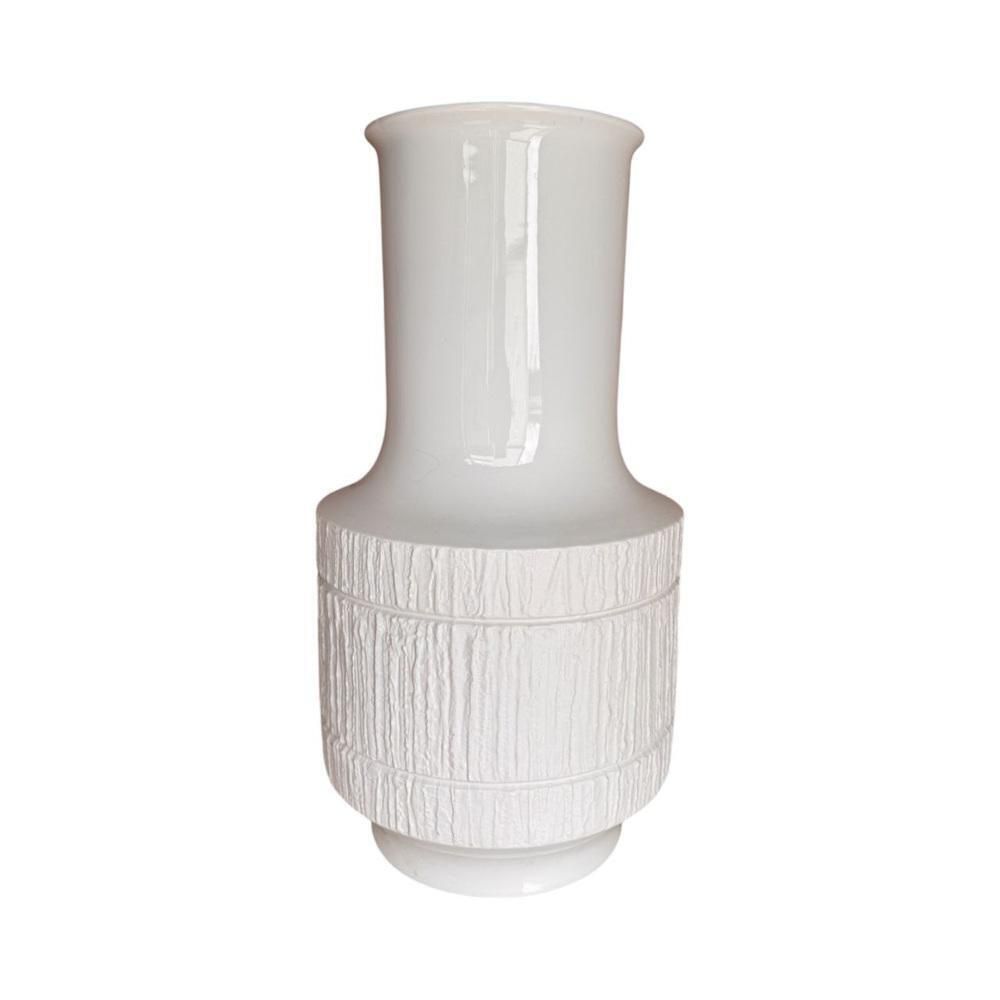 Large Ivory Ceramic Floor Vase By Richard Scharrer For Thomas / Rosenthal, Germany, 1970s photo for sale