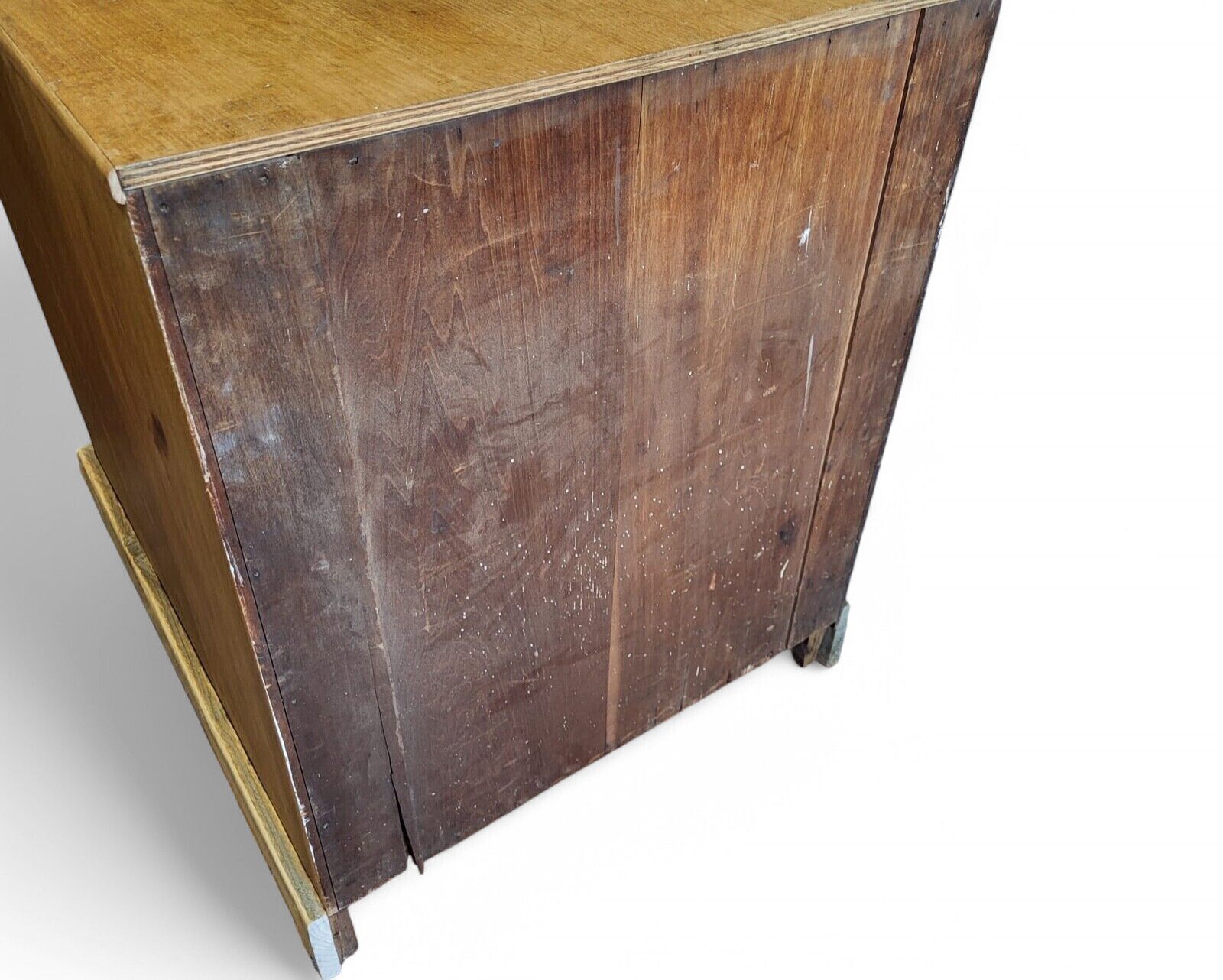 Victorian Five Drawer Collector’s Chest In Oak And Poplar (C.1880) photo vintage