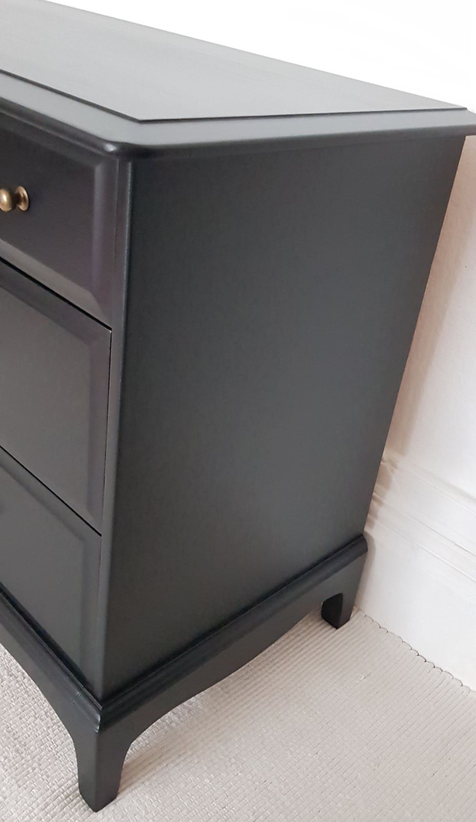 photo for sale A Pair Of Stag Minstrel Painted Mahogany Chest Of Drawers, 6 Drawers, John & Sylvia Reid, Upcycled.