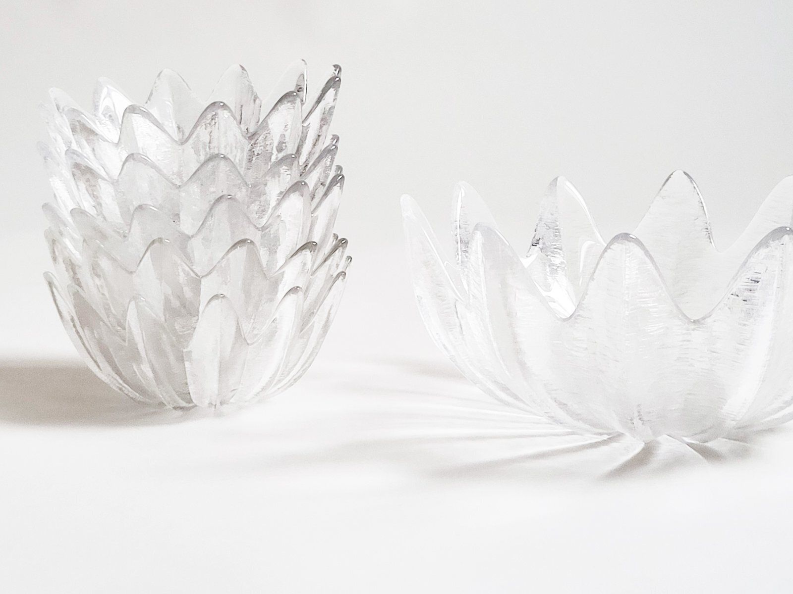 Star Shaped Crystal Glass Dessert Bowls By C. J. Riedel, Austria, 1970s, Set Of 6 photo furniture