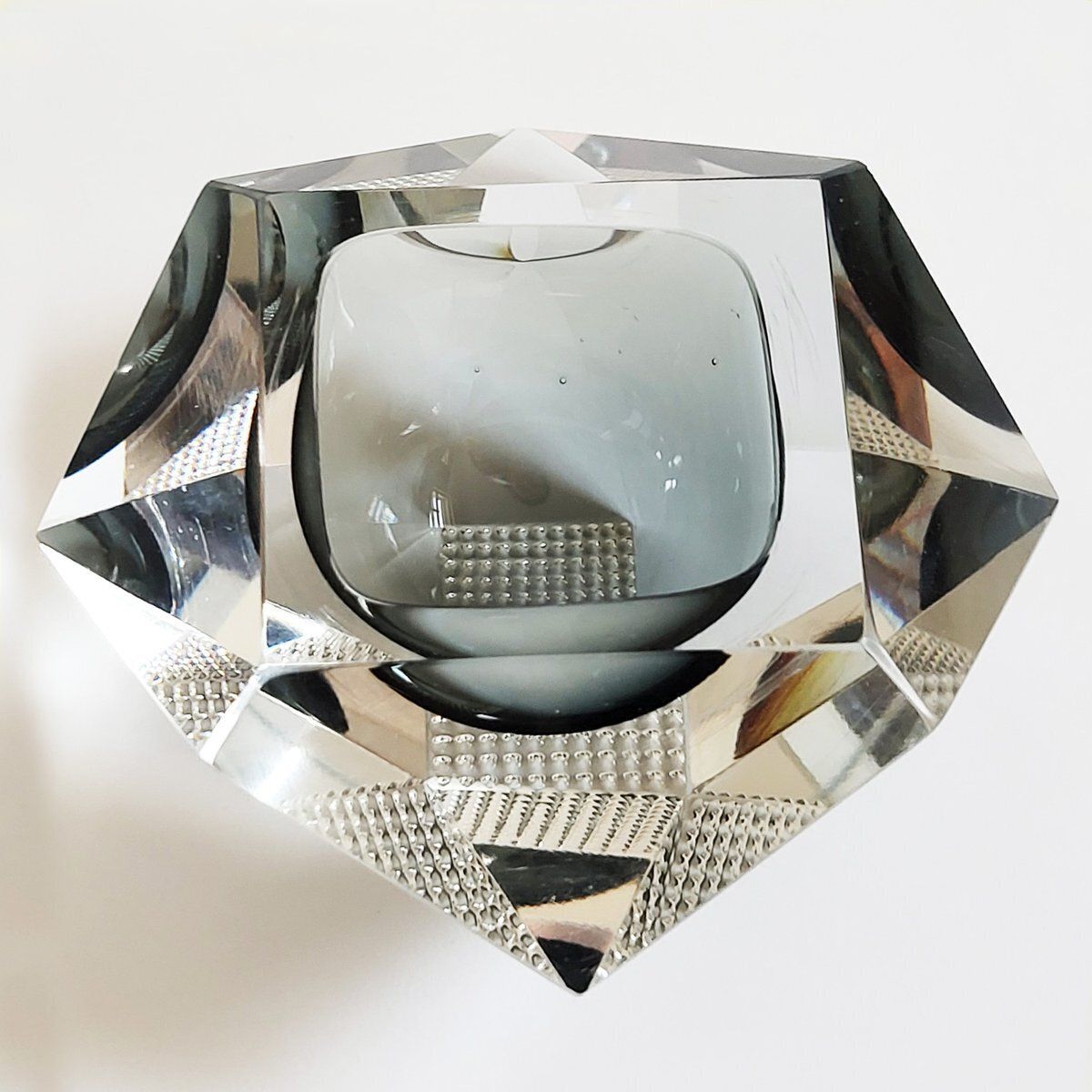 Mid Century Italian Murano Glass Bowl Attributed To Flavio Poli For Seguso, 1960s photo furniture