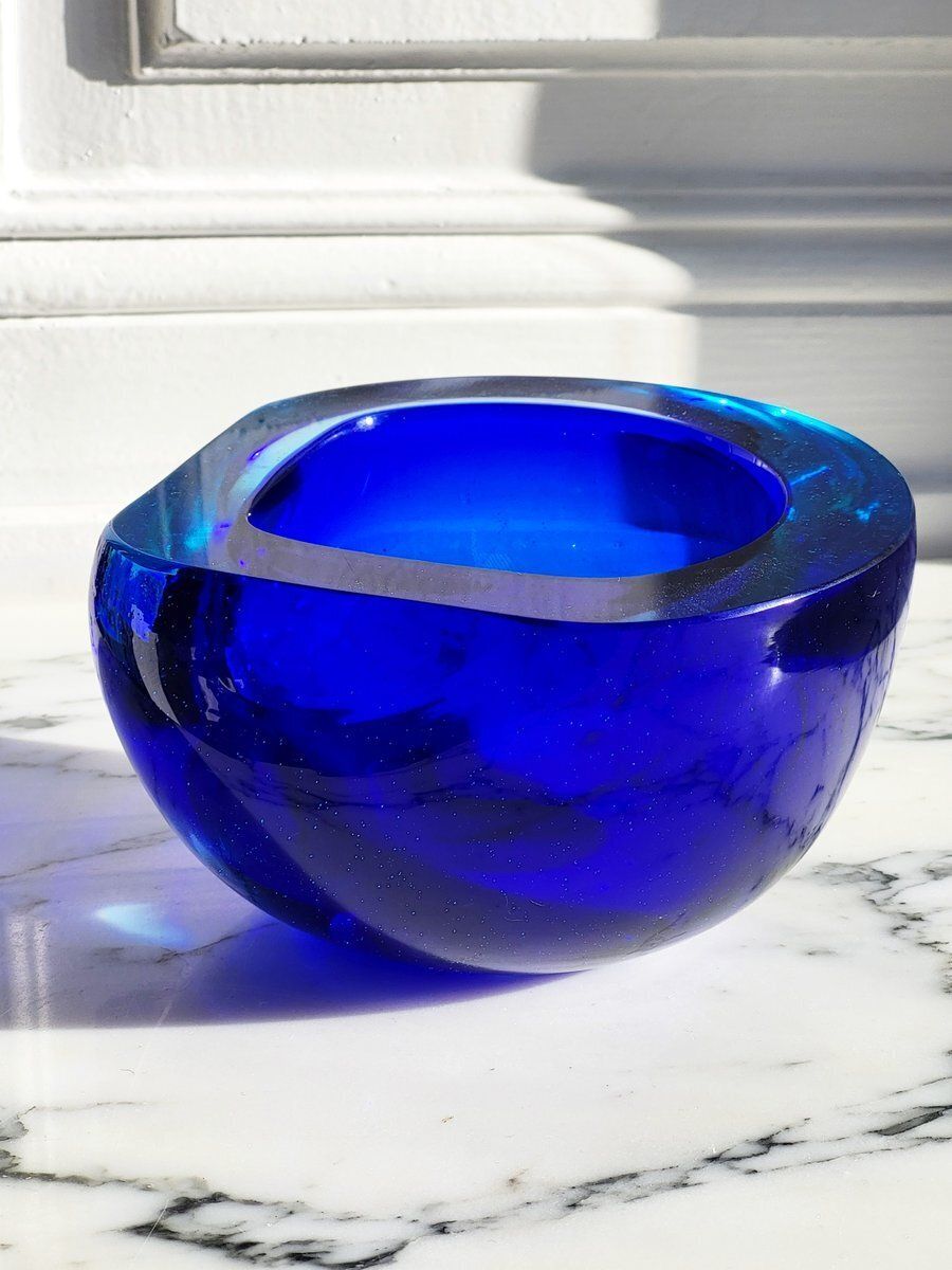 Large Mid Century Murano Glass Catch All Attributed To Flavio Poli For Seguso, 1960s photo Home Decor