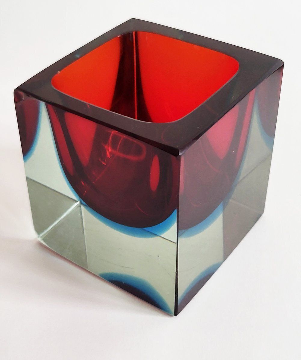 Mid Century Murano Glass Catch All By Flavio Poli For Seguso, 1960s