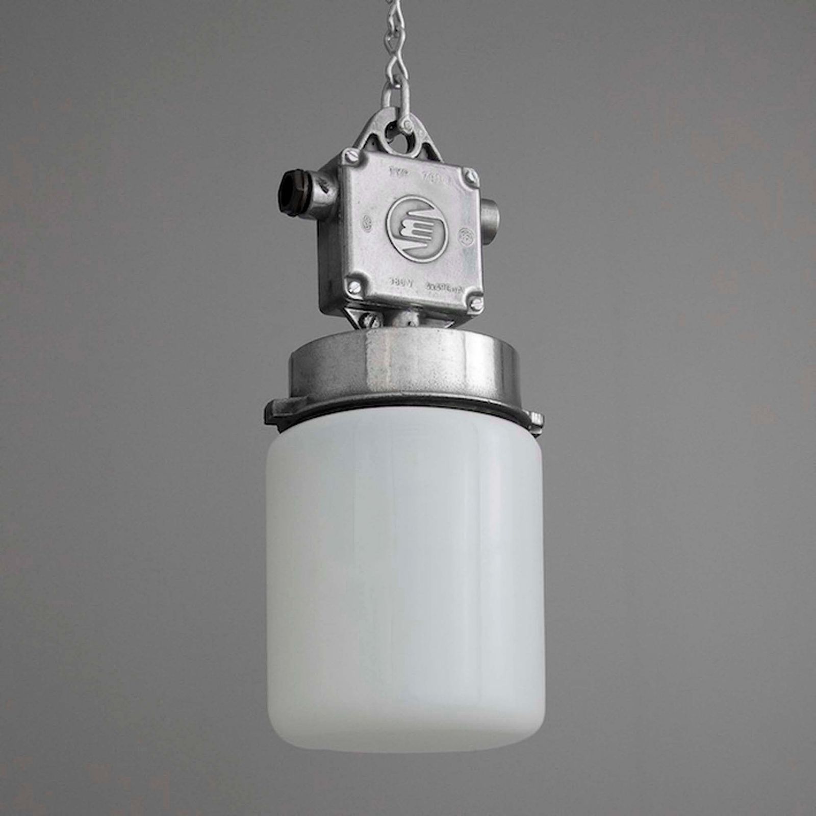 Vintage Opaline Pendant Light – 1950s Elektrosvit Czech Lighting