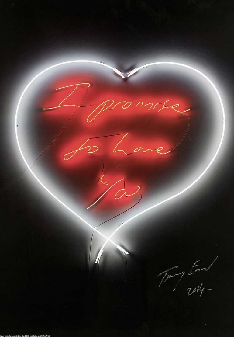Tracey Emin Full Set Of Hand Signed Love Neon Posters photo Art
