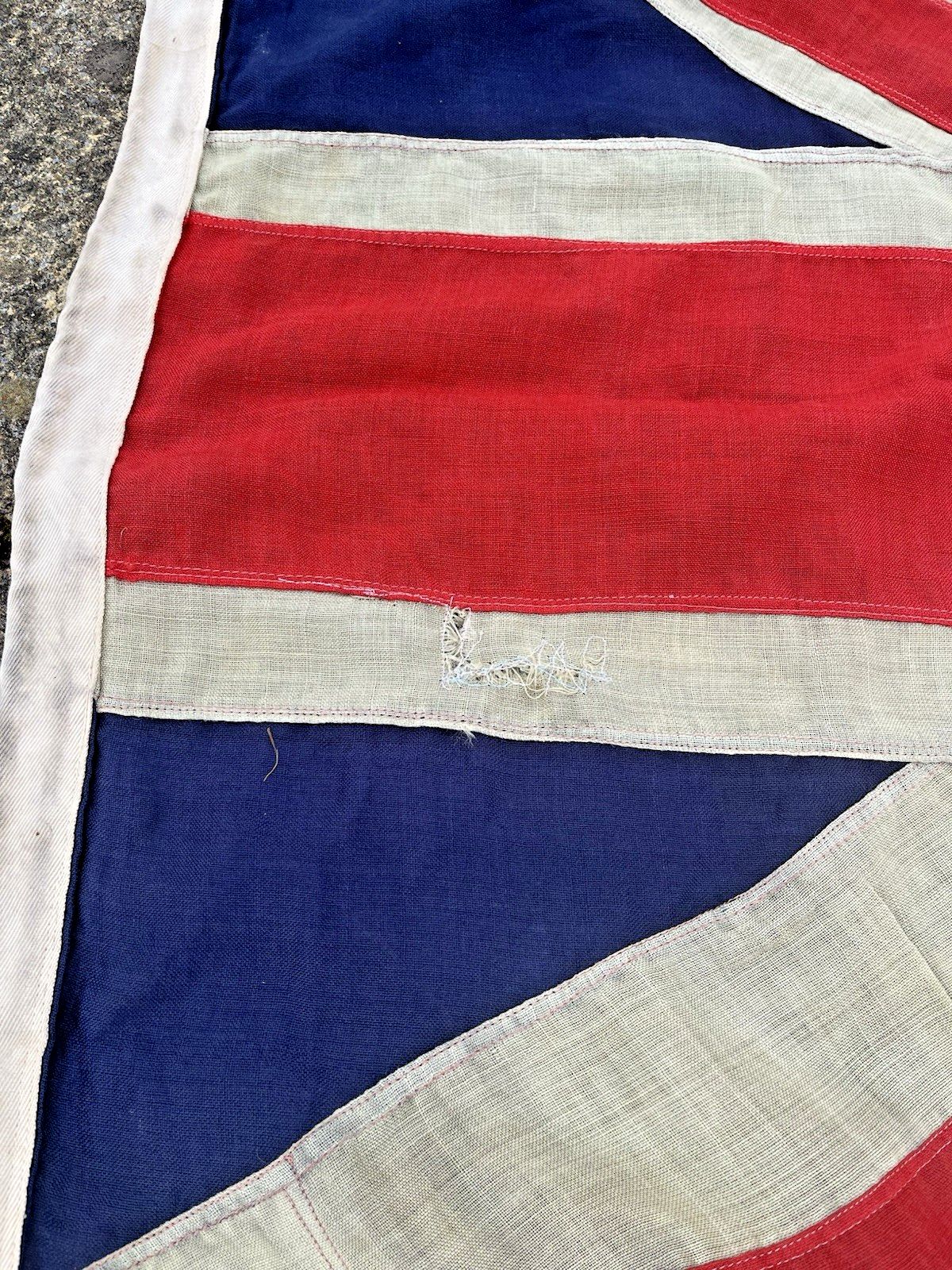 10' Antique Original World War 2 Wwii Raf Royal Air Force Association Linen Flag photo buy