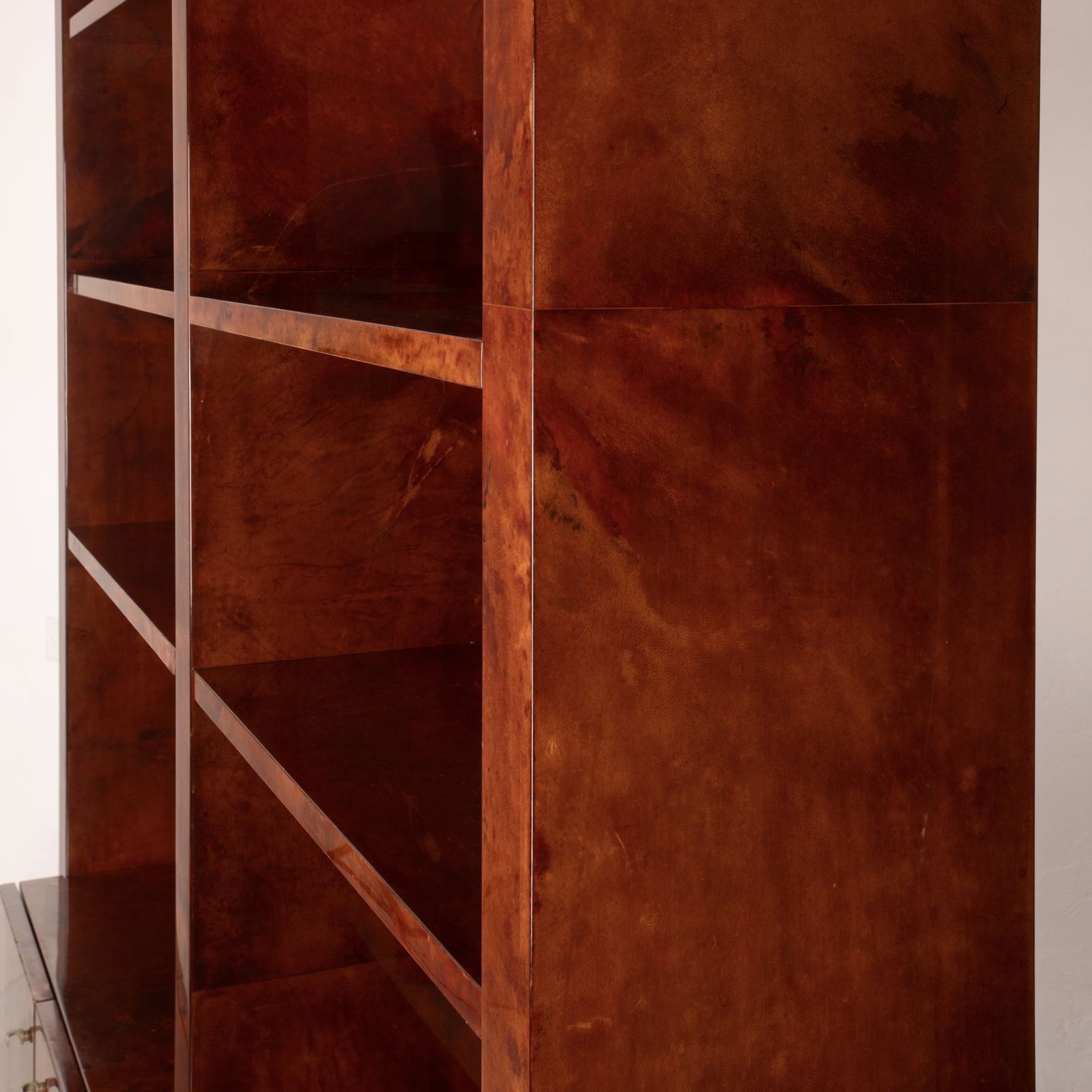 Parchment Bookcase By Aldo Tura For Tura Milano 1960 photo buy
