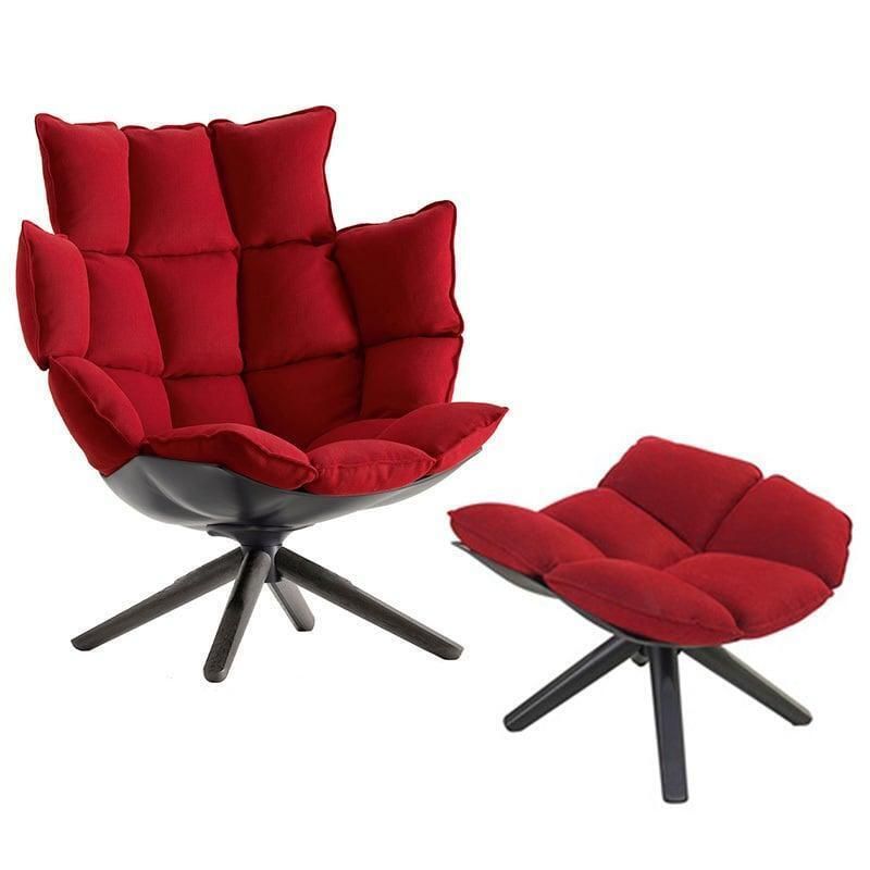 Set Of Husk Swivel Lounge Chair And Ottoman By Patricia Urquiola For B&B Italia, 2013 photo Furniture
