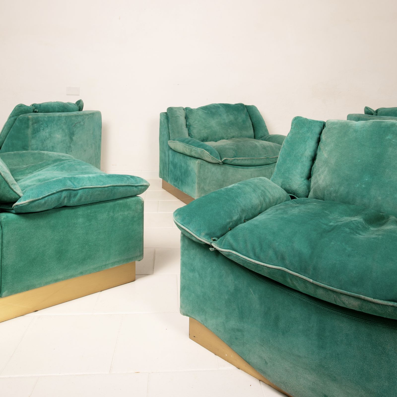 photo vintage Set Of 5 Stropiccio Armchairs By Luciano Frigerio For Frigerio Di Desio 1975
