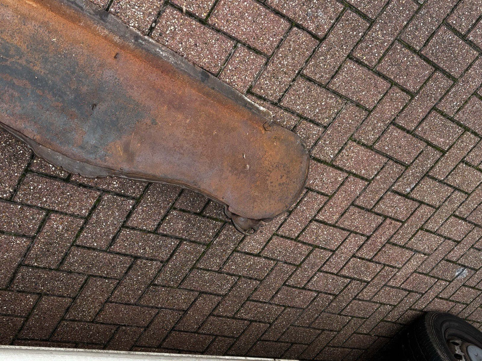 Victorian Cast Iron Fender, Mid 20th Century photo vintage
