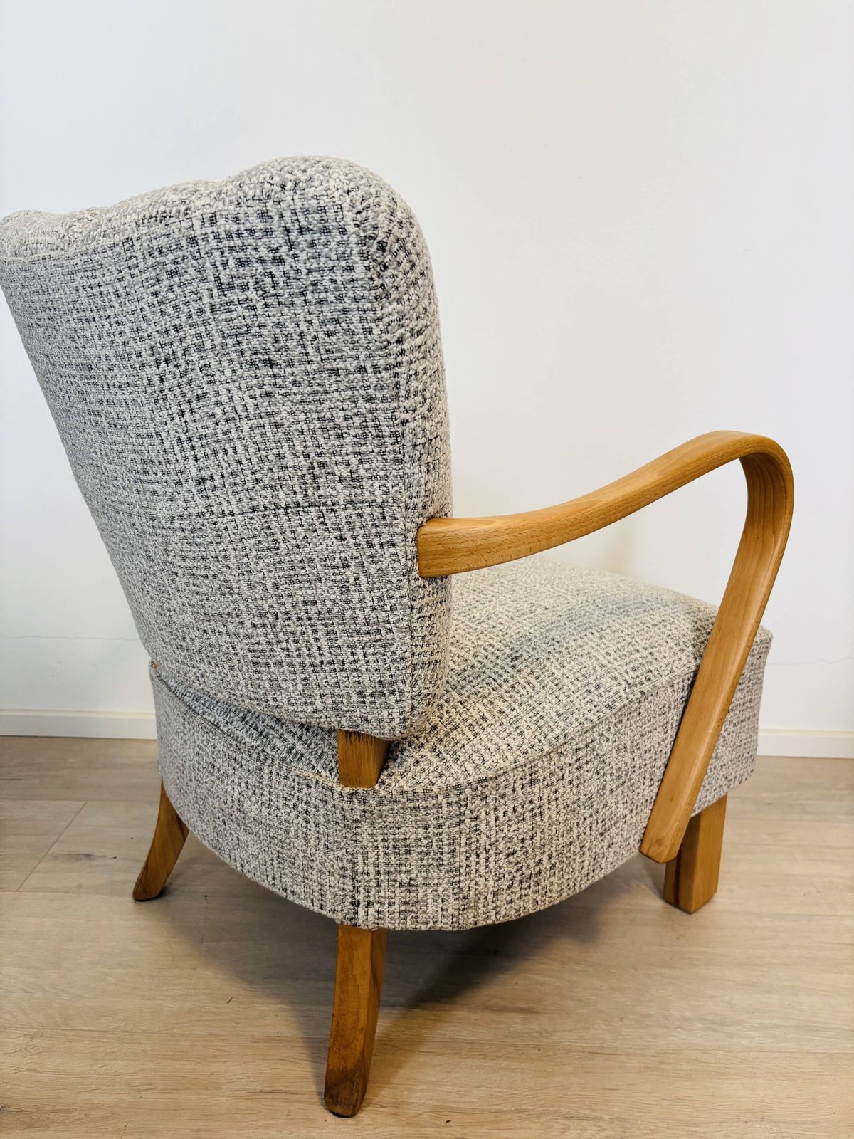 Fully Restored Vintage Lounge Arm Chair By Jindrich Halabala H 237, 1950’s photo buy