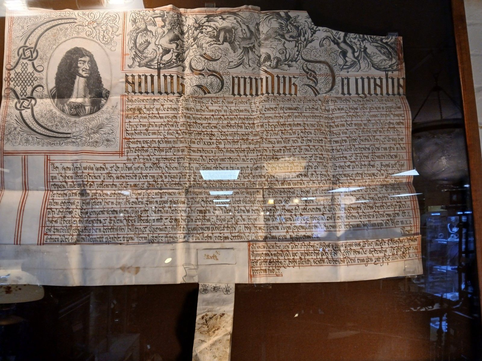 Rare Royal Patent Legal Document Issued During The Reign Of Charles II 1660 1685 photo for sale