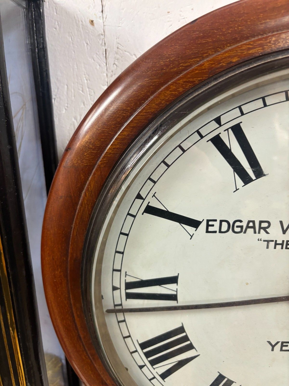 Early 20th Century Edgar Vincent & Sons 'The Casket' Yeovil Wall Clock photo furniture