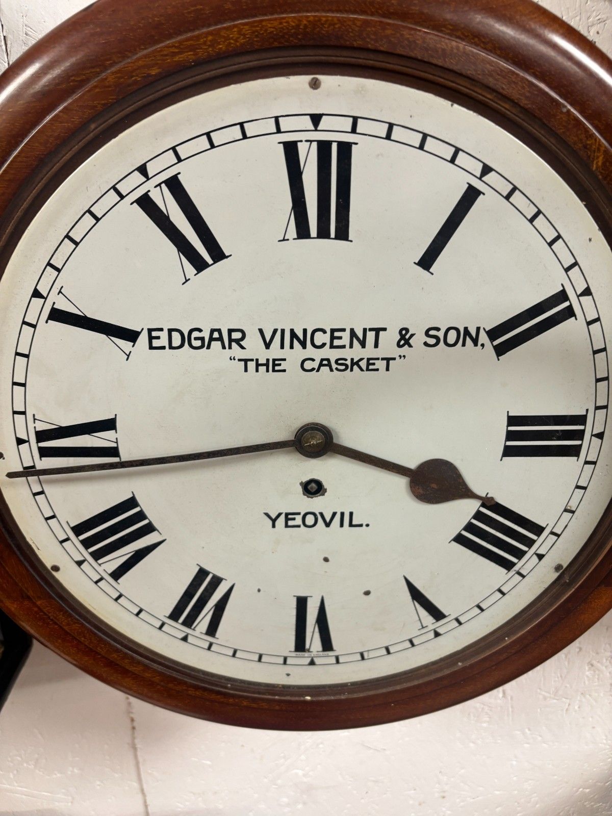 Home Decor Early 20th Century Edgar Vincent & Sons 'The Casket' Yeovil Wall Clock photo