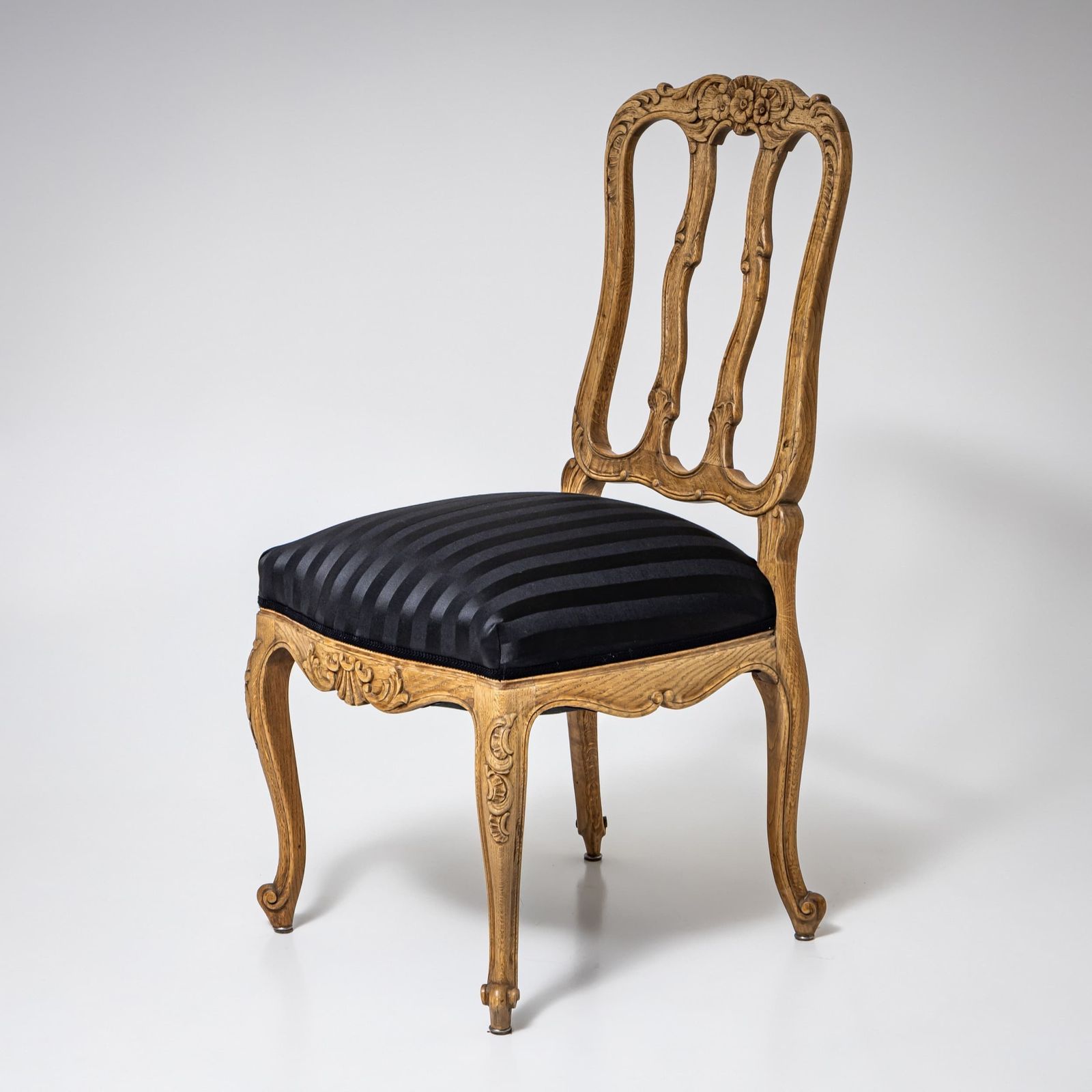 Set Van Zes Stoelen En Twee Fauteuils In Louis XV Stijl, 20e Eeuw photo vintage