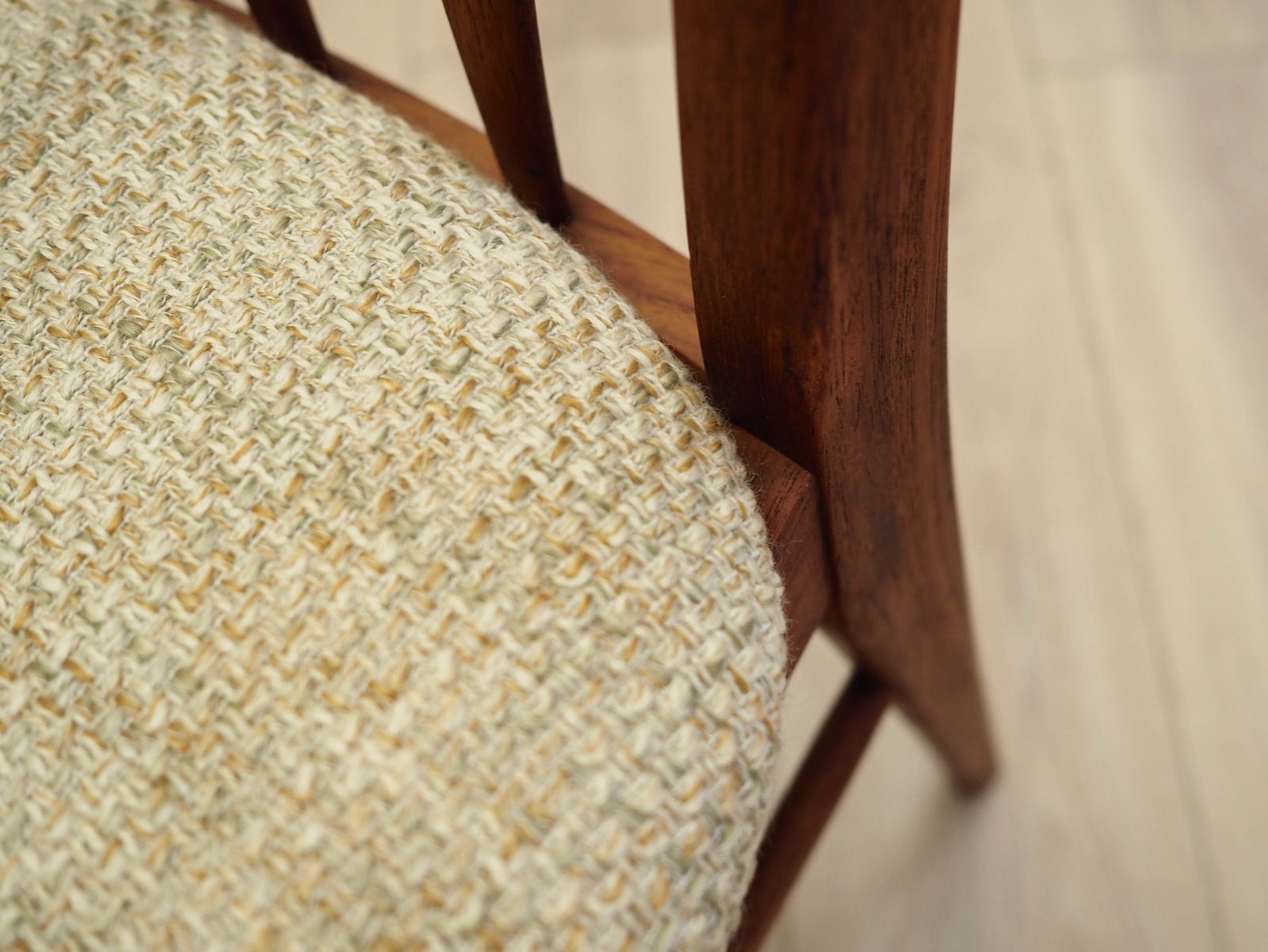 photo vinterior Teakhouten Stoel Eva, Deens Design, Jaren 1960, Ontwerper: Niels Koefoed, Fabrikant: Koefoeds Hornslet