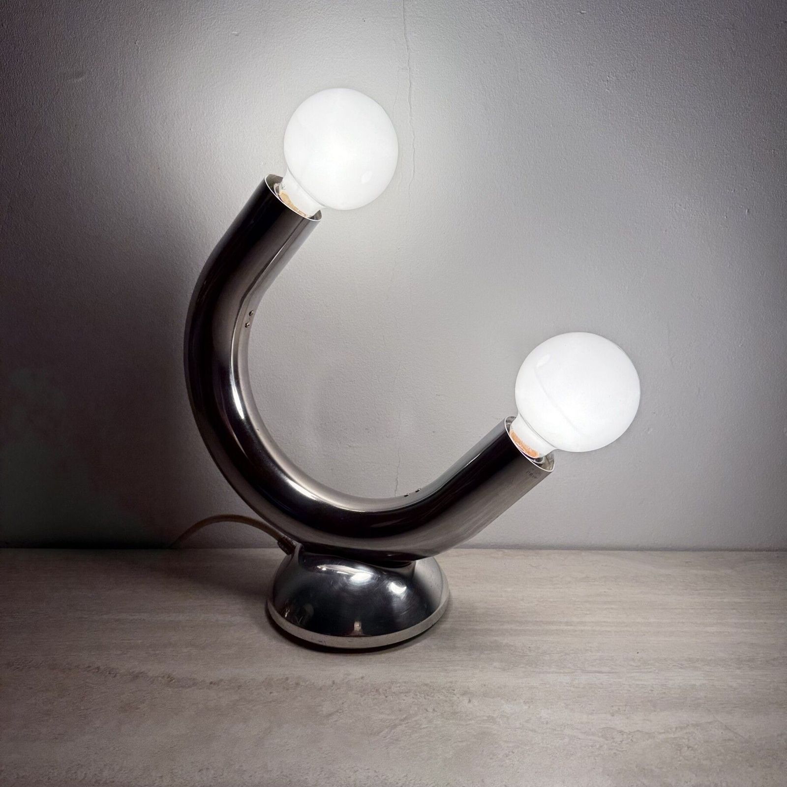 Mid Century Sculptural Table Lamp , 1970s photo for sale