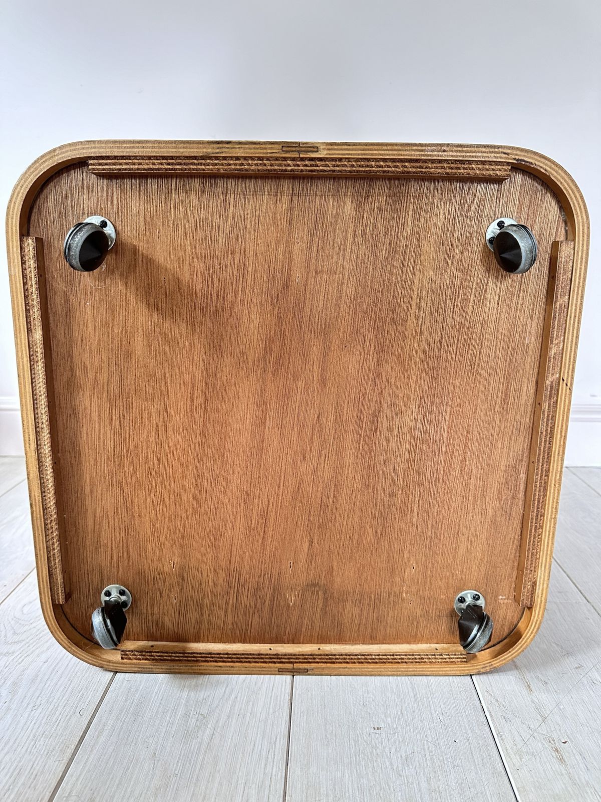 photo buy Mid Century Brian Long For John Alan Designs Cube Table On Castors With Lid