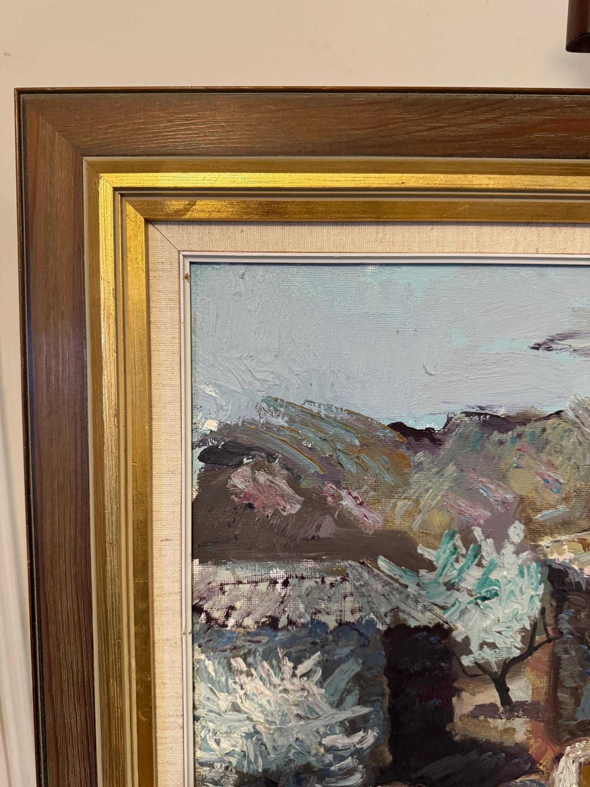 Swedish Original Oil Painting By Bertil Wahlberg Mid Century Modern Wall Art photo 345.0