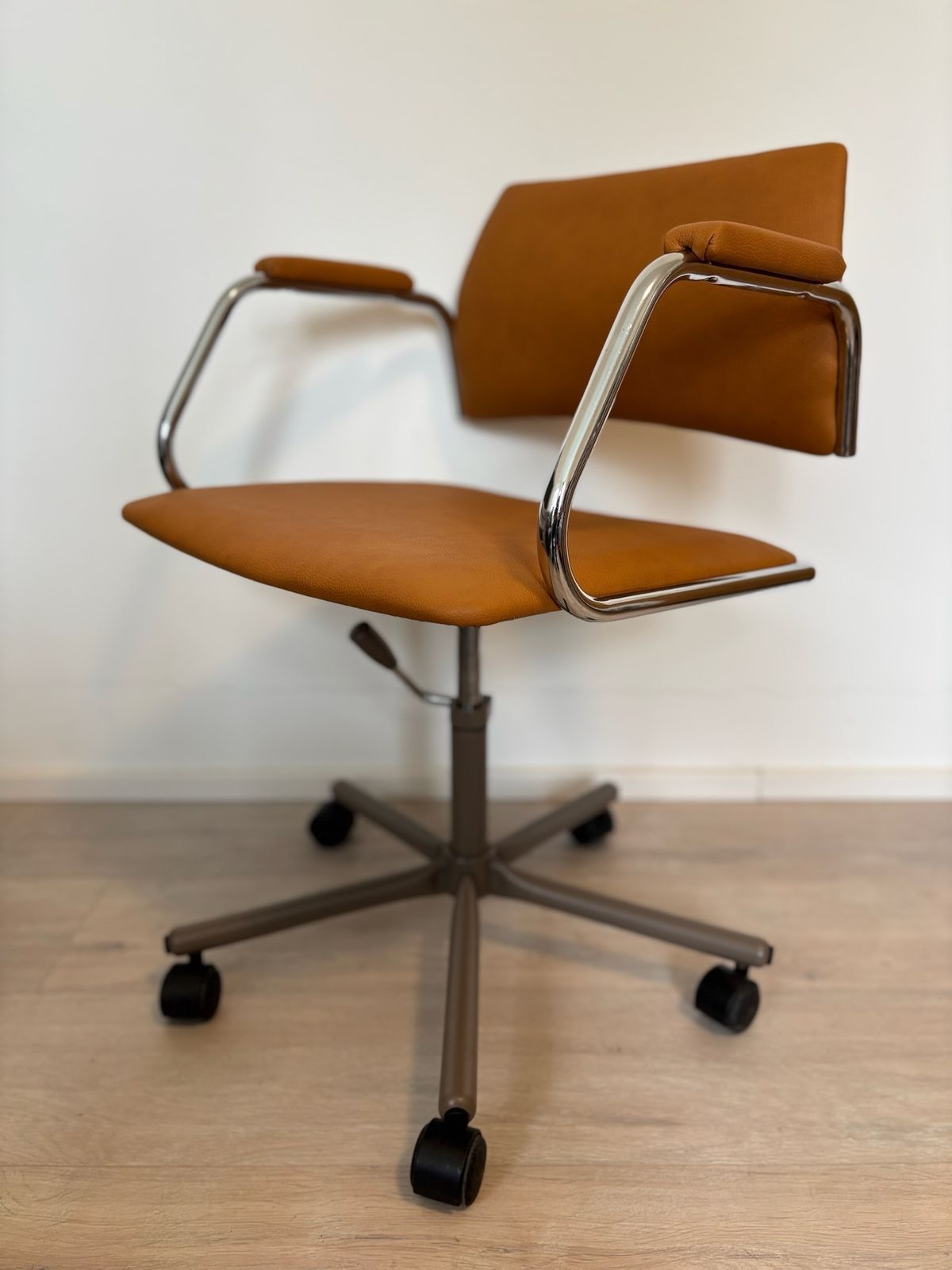photo furniture Vintage Dijon Mustard Office Chair By Kovona Model K 380, Czechoslovakia 1970’s
