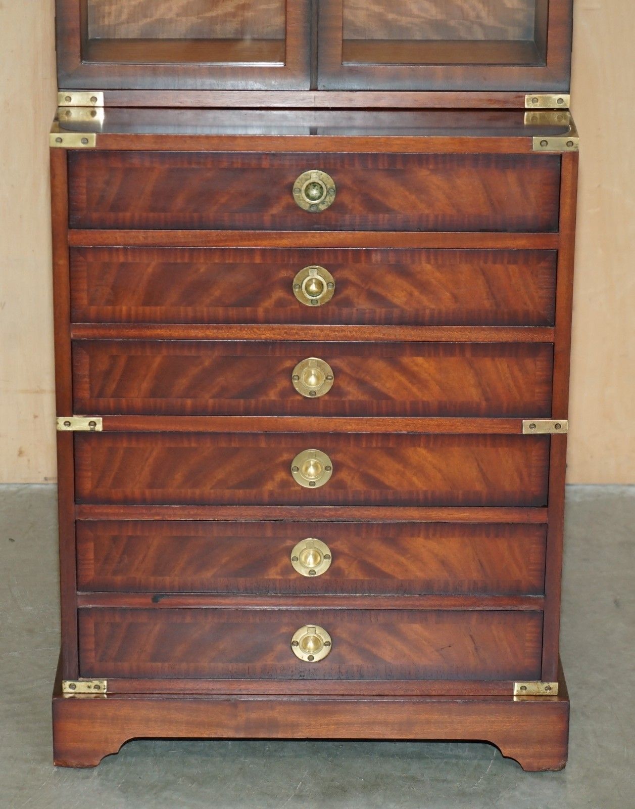 Fine Harrods Kennedy Military Campaign Hardwood Bookcases Inc Chest Of Drawers photo Furniture