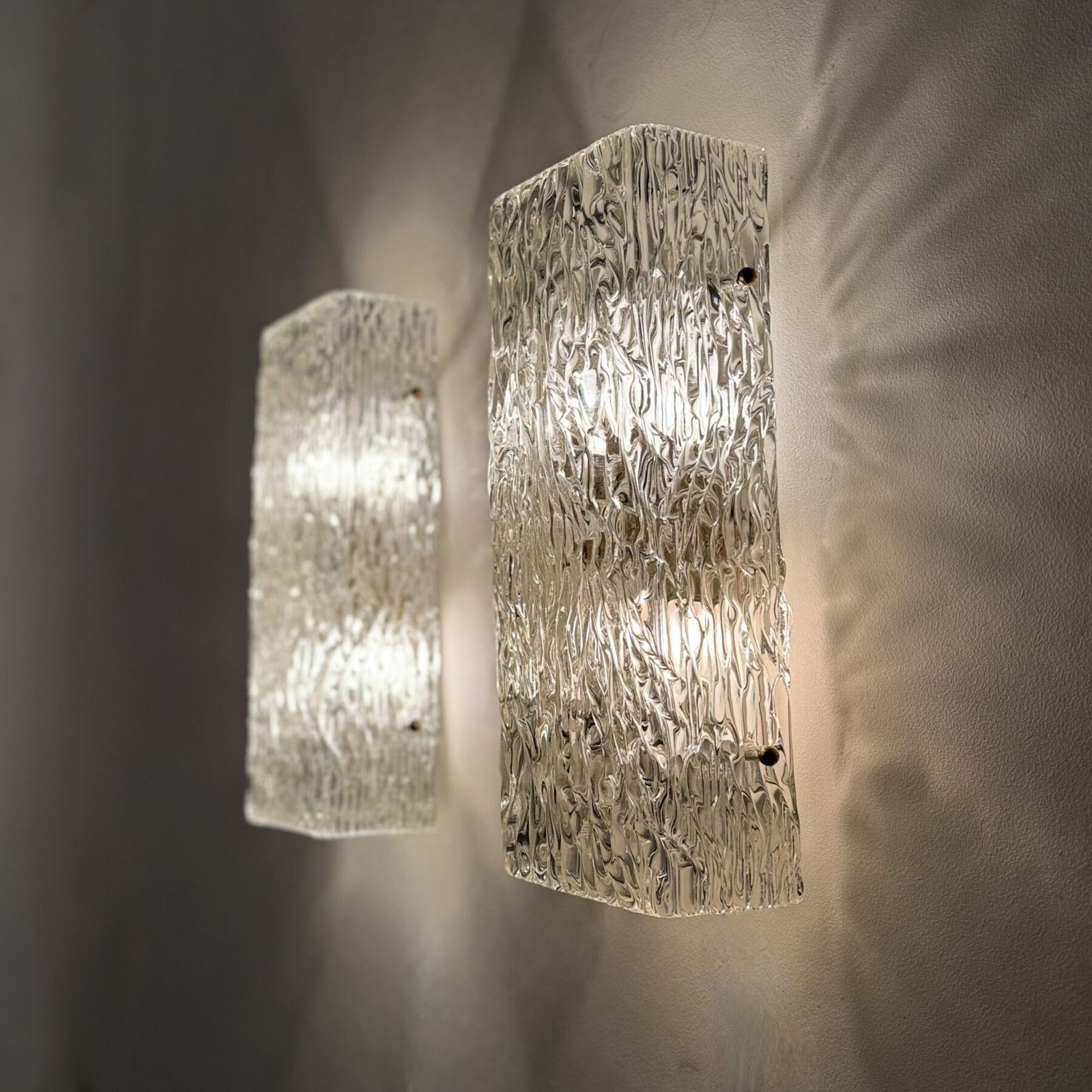 Pair Of Austrian Large Midcentury Murano “Florian” Wall Sconce By Kalmar Franken, 1970s photo for sale