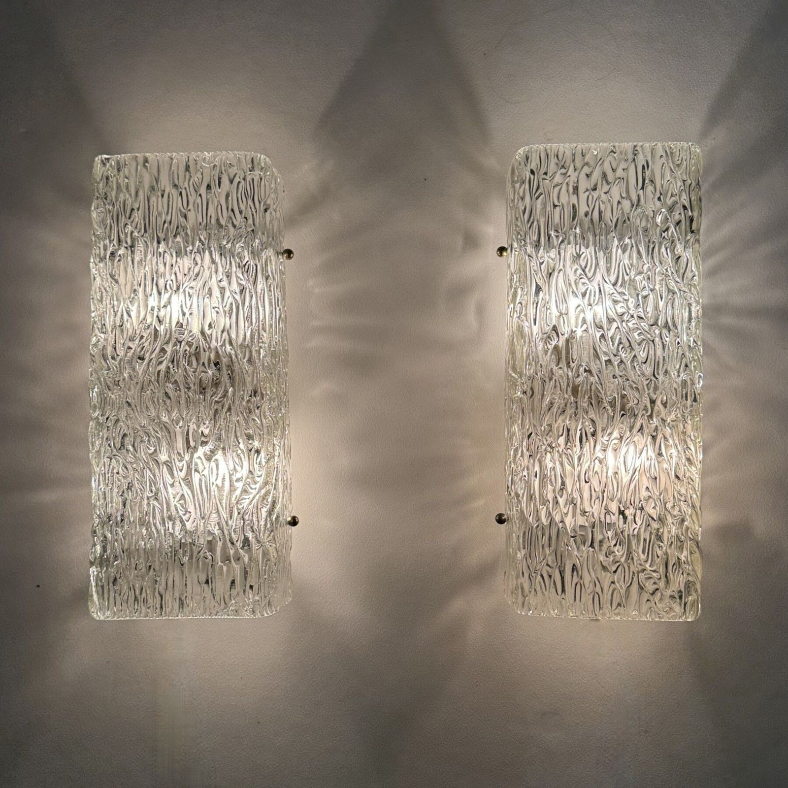 Pair Of Austrian Large Midcentury Murano “Florian” Wall Sconce By Kalmar Franken, 1970s photo buy