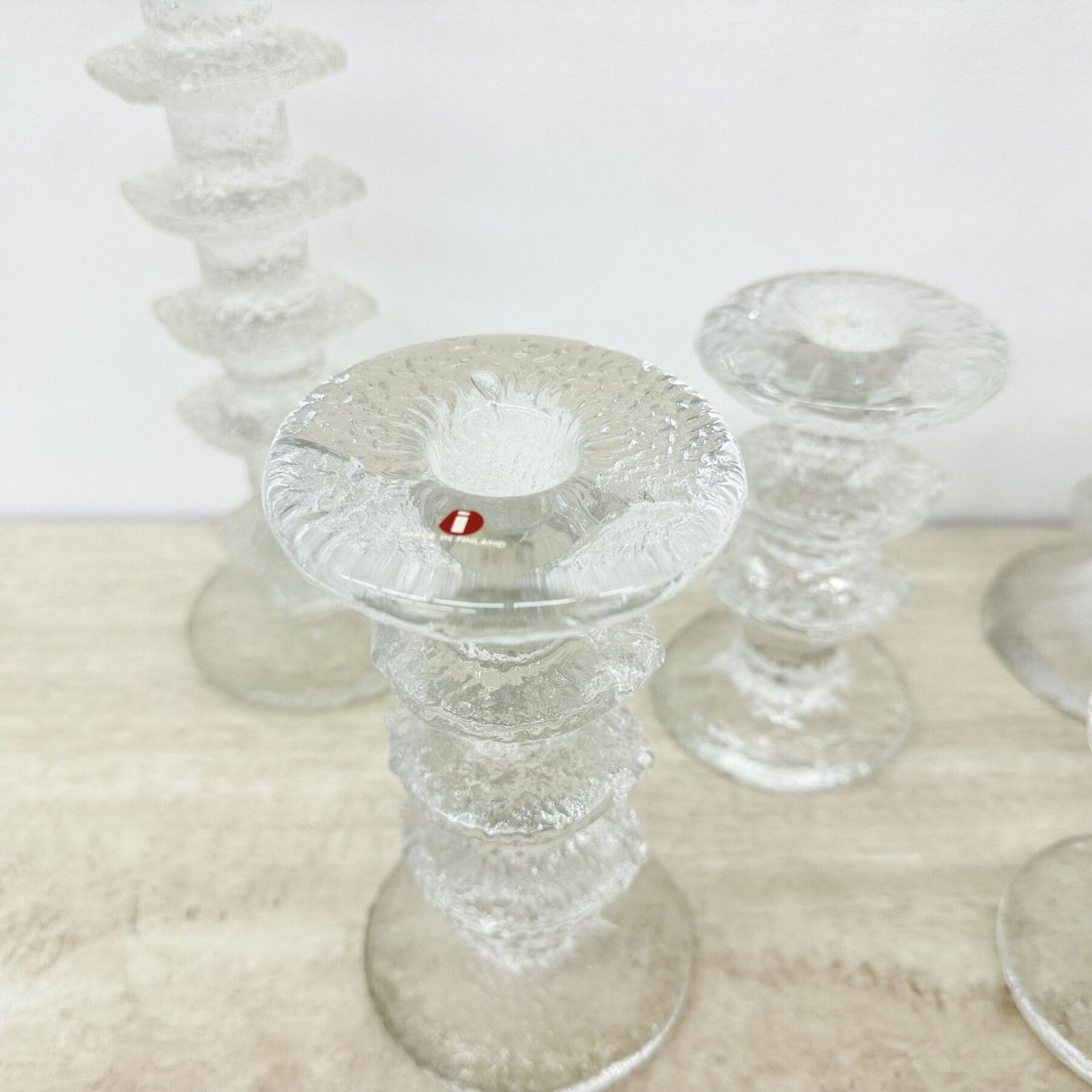 Set Of 6 Candle Holders By Timo Sarpaneva For Iittala , 1970s photo vintage