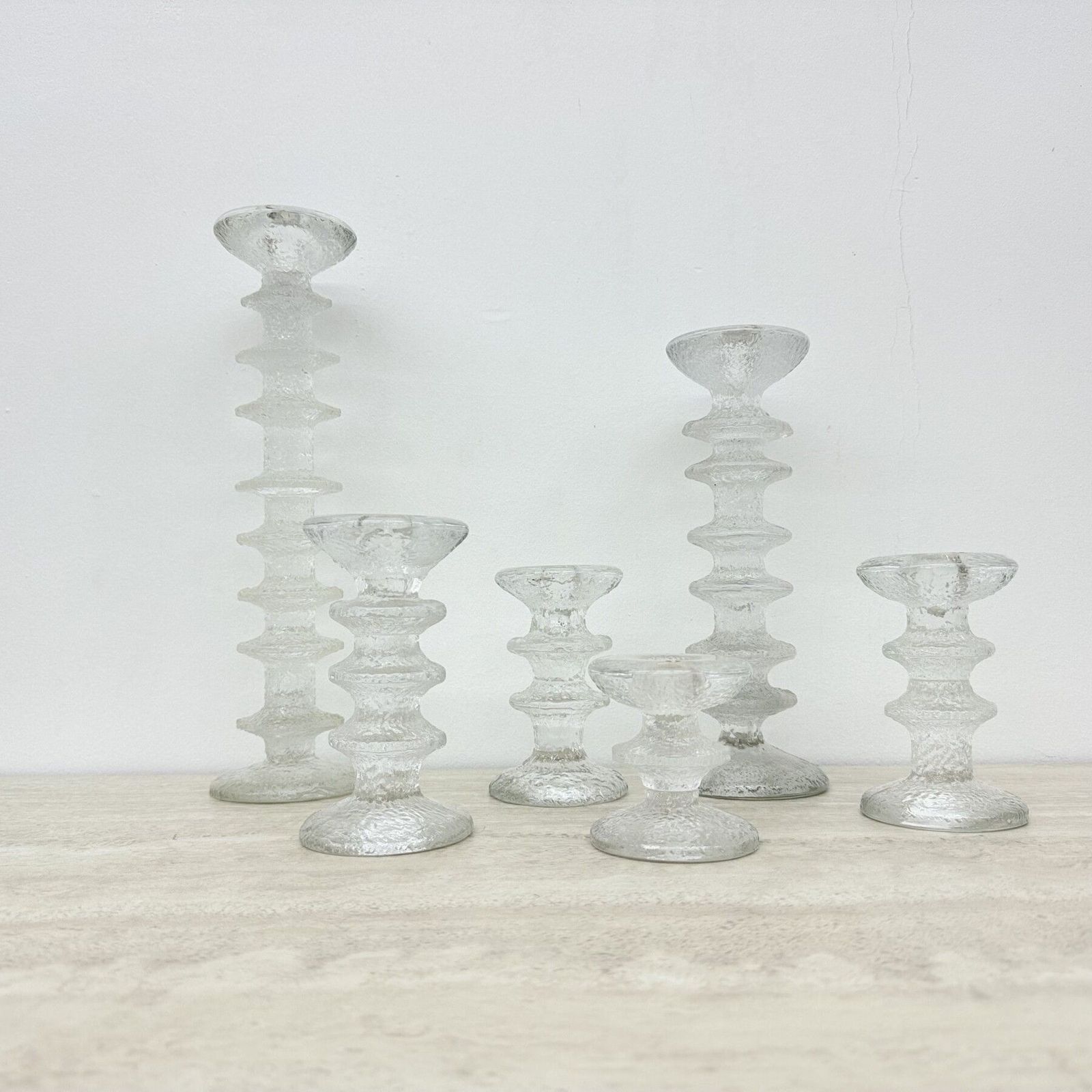 photo vintage Set Of 6 Candle Holders By Timo Sarpaneva For Iittala , 1970s