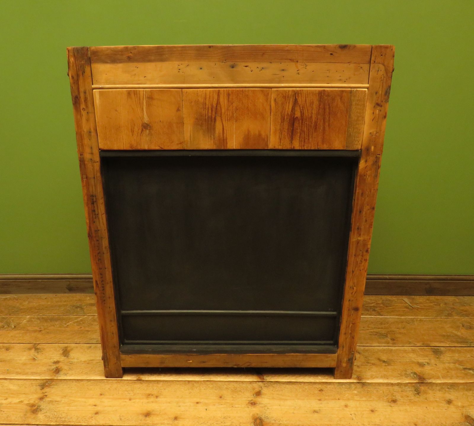 Large Handmade Pine Bank Of Drawers photo for sale