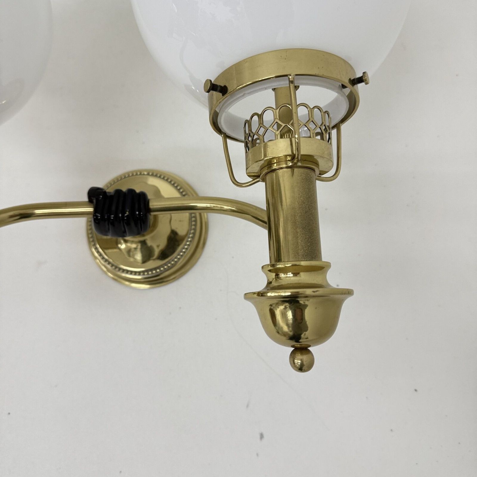 Maison Jansen Style Polished Brass Sconces By Vereinigte Werkstätten München, 1970s photo 1970.0