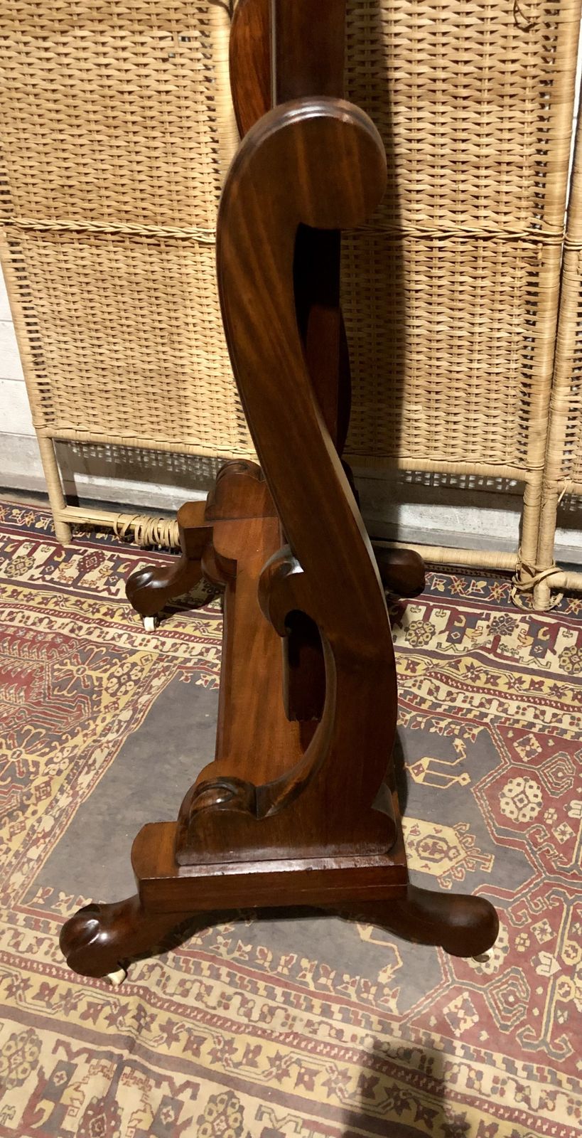 photo for sale Handsome Victorian Mahogany Cheval Mirror