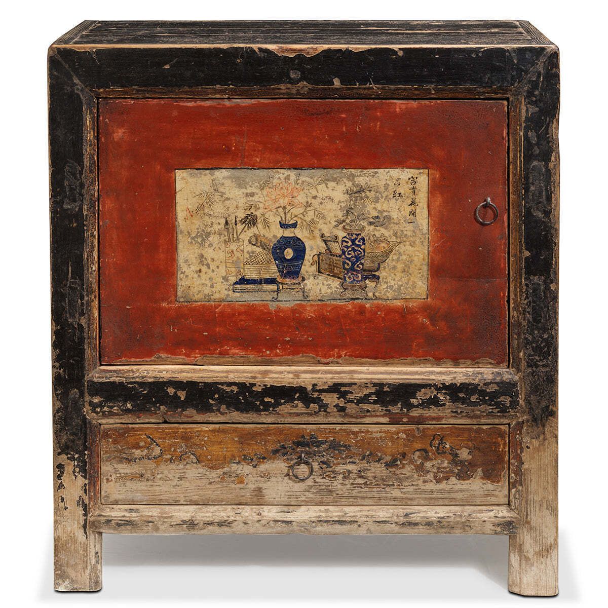 Painted Gansu Side Cabinet, 1900s photo furniture