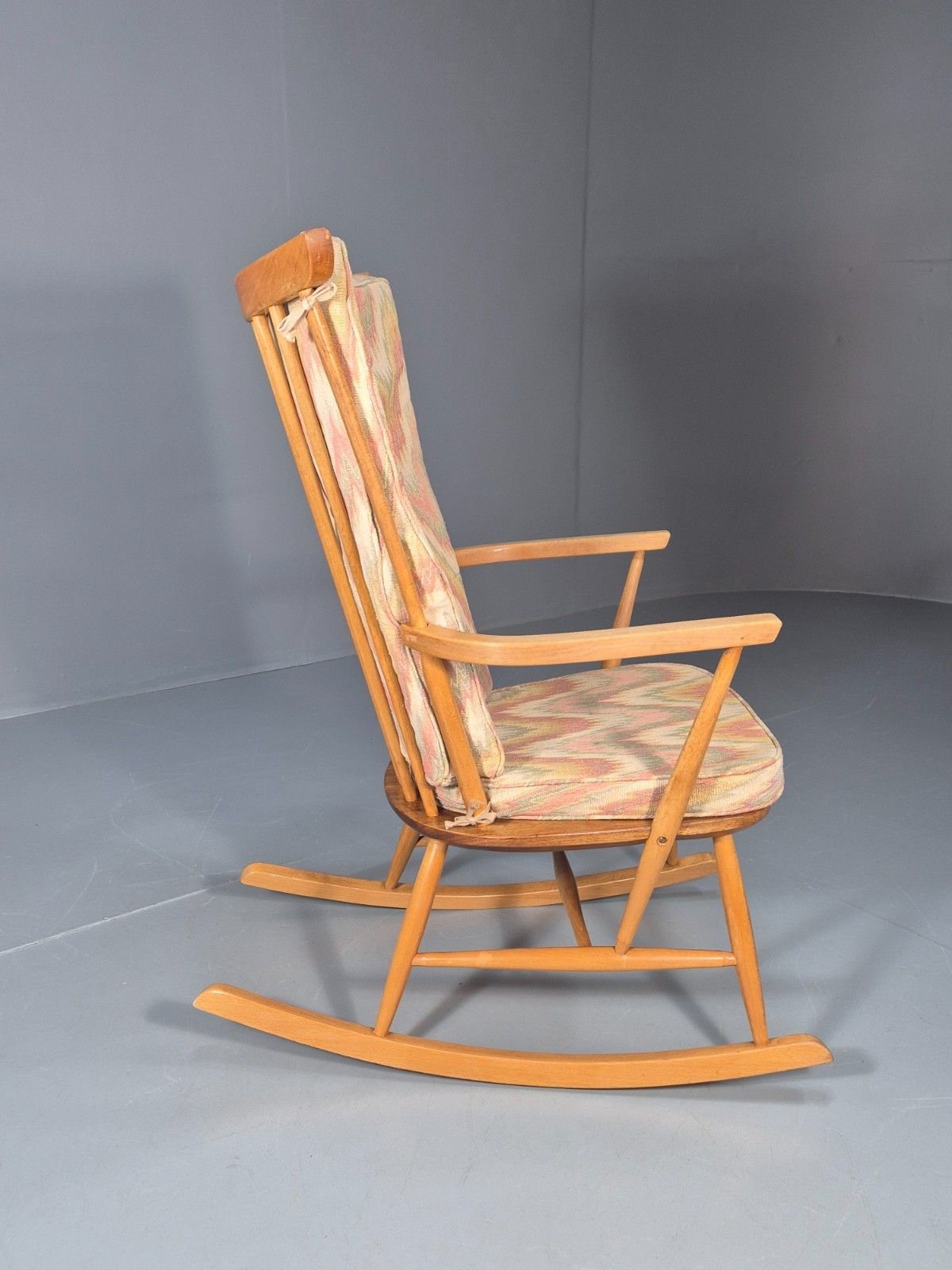 Mid Century Rocking Chair Scandinavian Design 1960s Retro Eb10924 Mnor photo vinterior