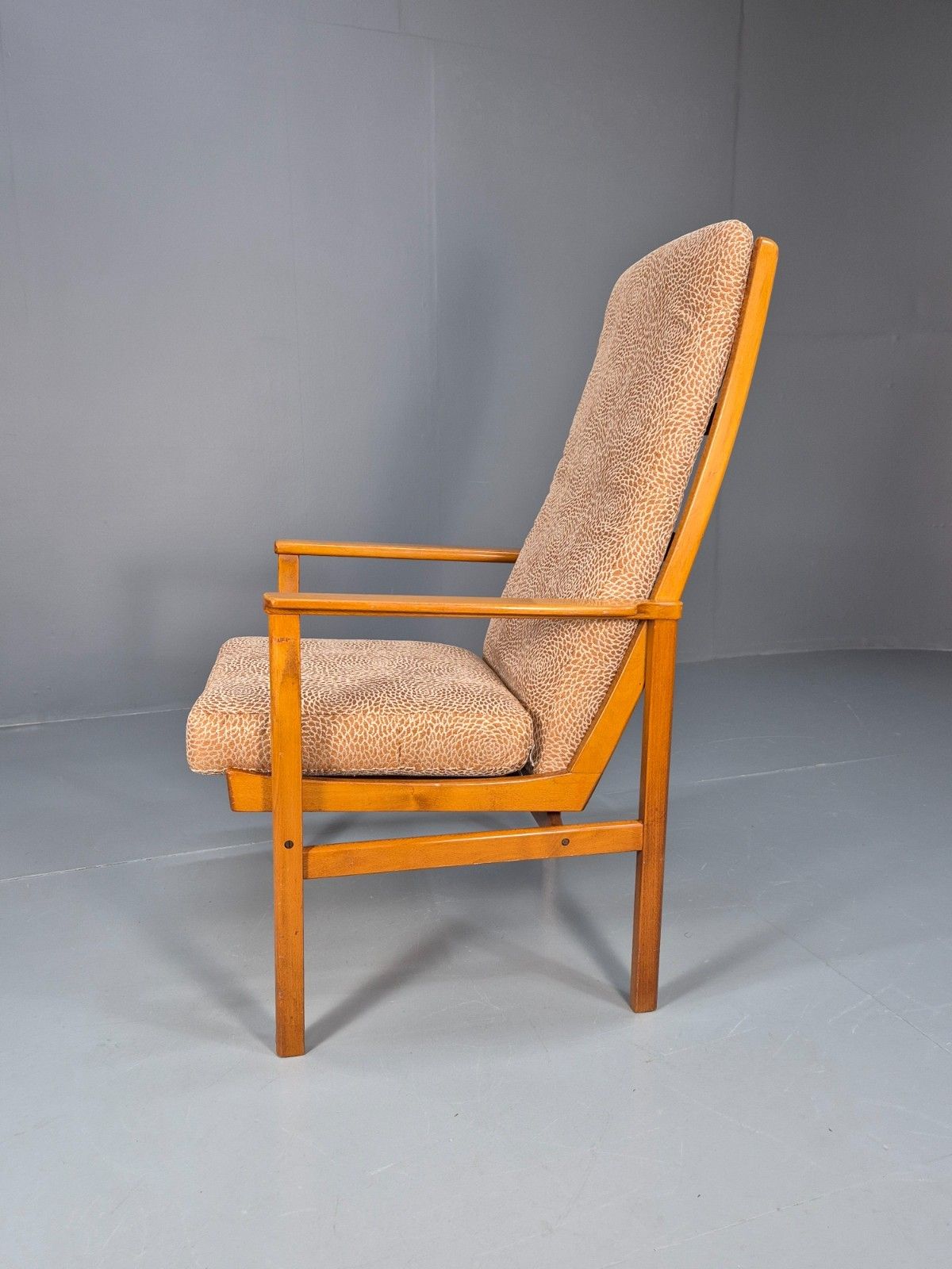 Mid Century Lounge Chair Swedish Beech Frame New Upholstery Retro  Eb9882 Mnor photo furniture