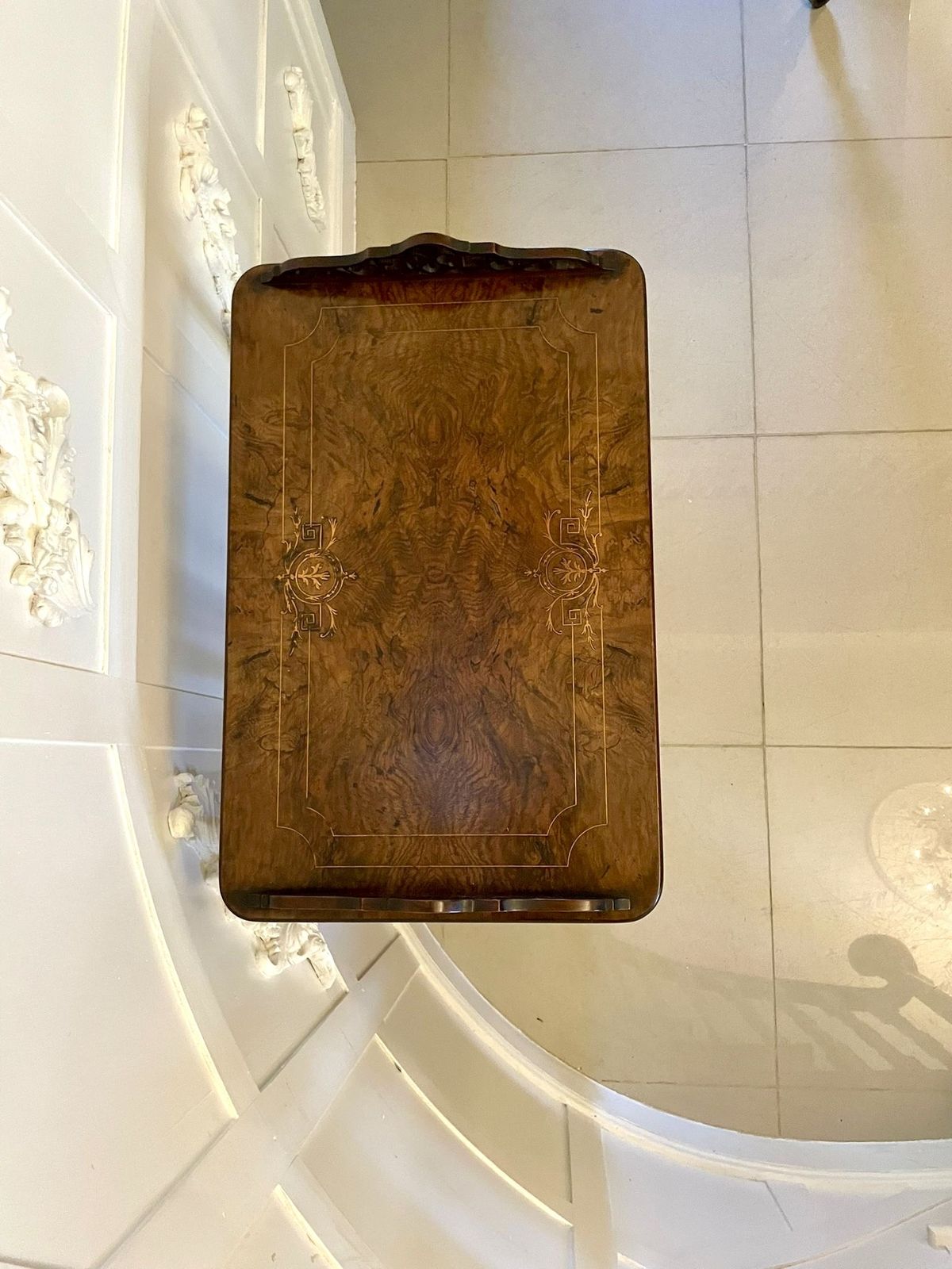 Outstanding Quality Antique 19th Century Burr Walnut Canterbury Music Cabinet photo furniture