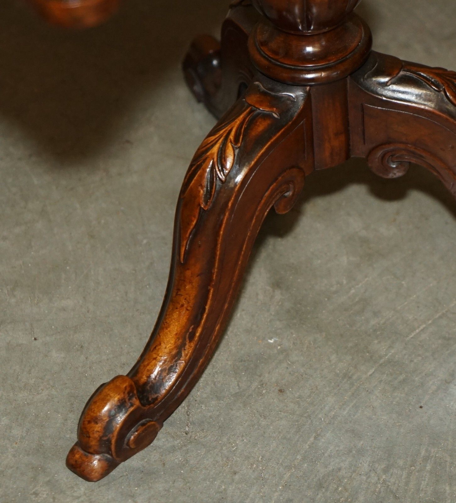 2750.0 Antique  Restored Victorian Burl Walnut Library Revolving Book Table Bookcase photo