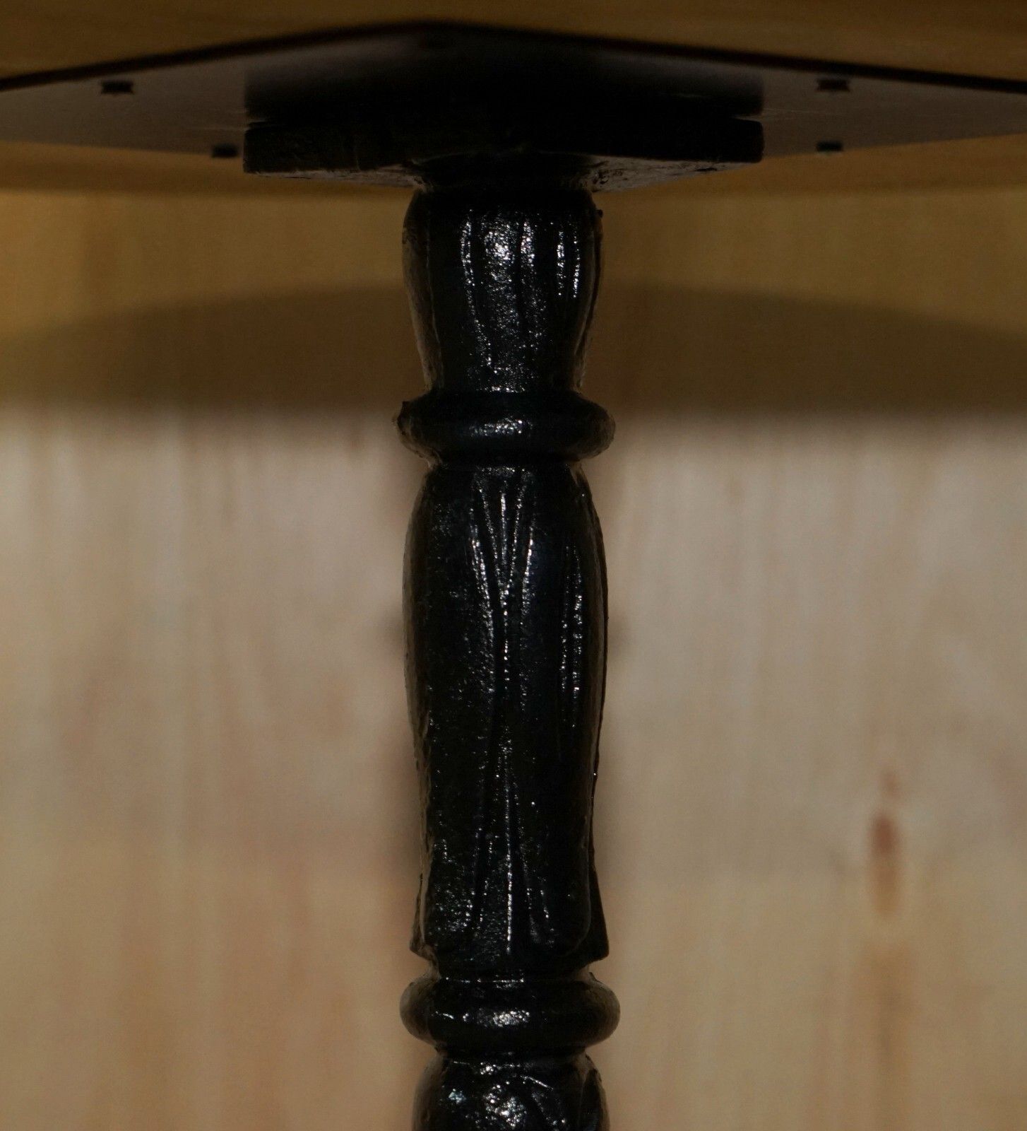 Lovely Cast Iron Cocktail Bar Top Table With Gallery Rail photo vintage