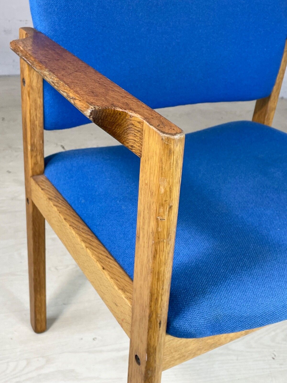 Oak Framed Desk Chair 1980s Vintage Magnus Olesen Style Retro Eb4043 Mdin photo 80.0