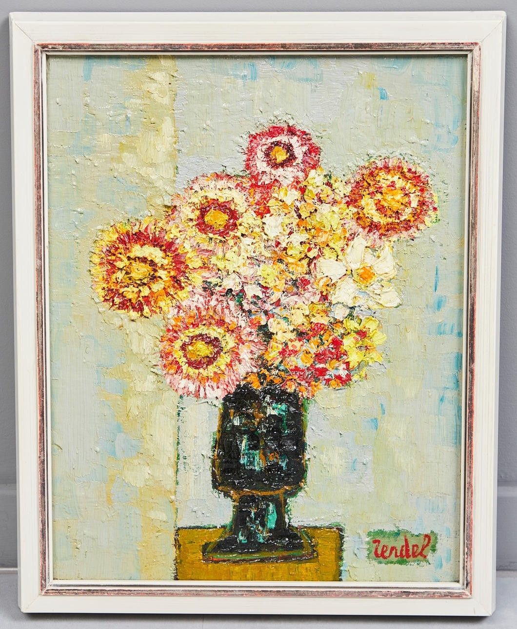 Gabriel Zendel Flower Still Life Oil Painting